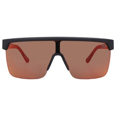 Spy Flynn 5050 Happy Boost Polarized Orange Mirror Shield Unisex Sunglasses 6700000000209 In Black