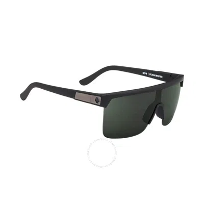 Spy Flynn 5050 Hd+ Grey Green Shield Unisex Sunglasses 6700000000044 In Black
