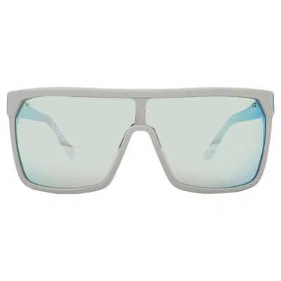 Spy Flynn Happy Bronze Platinum Mirror Shield Unisex Sunglasses 6700000000258 In Blue