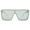 Spy Flynn Happy Bronze Platinum Mirror Shield Unisex Sunglasses 6700000000258 In White
