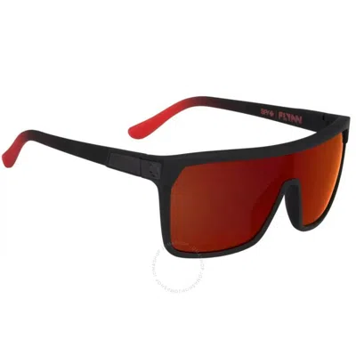 Spy Flynn Red Flash Shield Men's Sunglasses 670323803673 In Brown