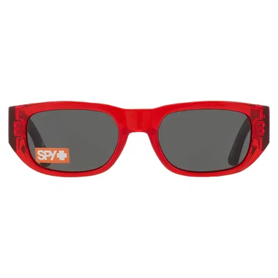 Spy Genre Happy Grey Green Rectangular Unisex Sunglasses 6700000000138 In Multi