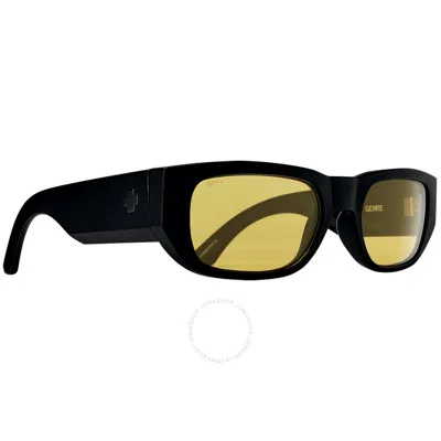 Spy Genre Happy Yellow Rectangular Unisex Sunglasses 6700000000135 In Black