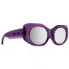 Spy Hangout Happy Bronze Platinum Spectra Mirror Cat Eye Ladies Sunglasses 1800000000066