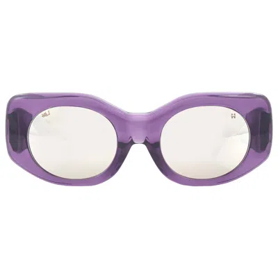 Spy Hangout Happy Bronze Platinum Spectra Mirror Cat Eye Ladies Sunglasses 1800000000066 In Purple