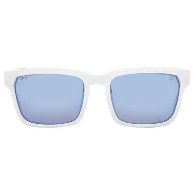 Spy Helm Tech Happy Boost Polarized Ice Blue Spectra Mirror Square Unisex Sunglasses 6700000000185 In White