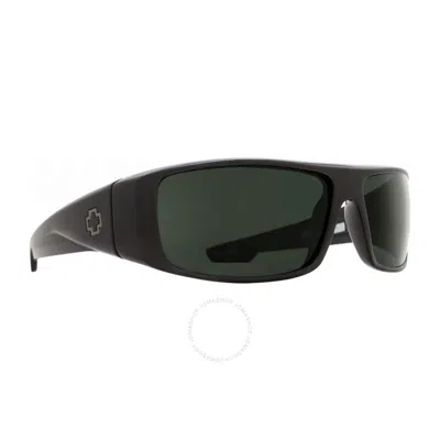 Spy Logan Happy Grey Green Polar Wrap Men's Sunglasses 670939038864 In Black