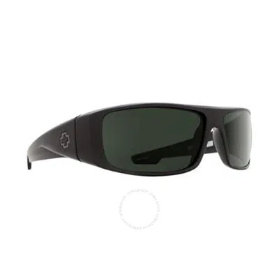 Spy Logan Happy Grey Green Wrap Men's Sunglasses 670939038863