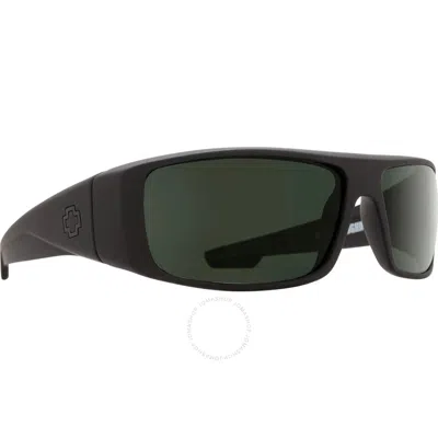 Spy Logan Hd Plus Grey Green Wrap Men's Sunglasses 670939973863 In Black