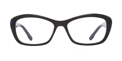 Spy Mona 573254086000 Occhiali Da Vista Neri Per Donna (solo Montatura) In Black