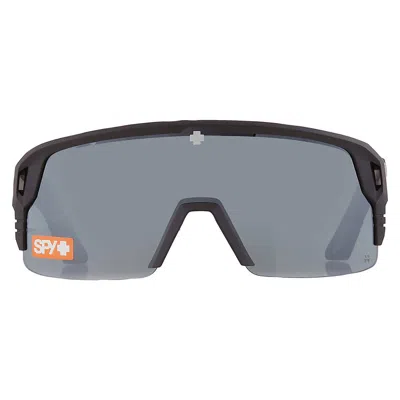 Spy Monolith 5050 Happy Gray Green With Black Spectra Mirror Shield Unisex Sunglasses 6700000000154 In Grey