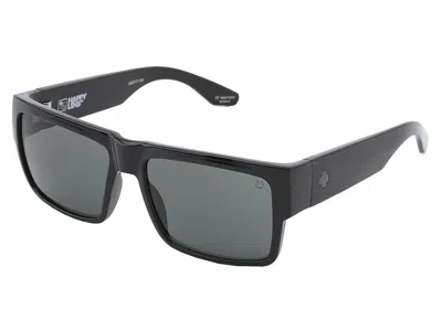 Spy Optic Cyrus Plastic Frame Fashion Sunglasses Cyrus Black - Hd Plus Gray Green: One Size
