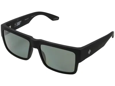 Spy Optic Cyrus Plastic Frame Fashion Sunglasses Cyrus Soft Matte Black - Hd Plus Gray Green Polar, Polycarbon