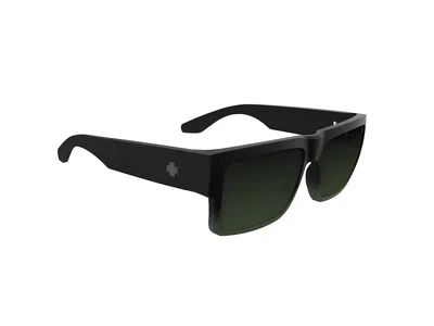 Spy Optic Cyrus Plastic Frame Fashion Sunglasses Soft Matte Olive Fade Happy Bronze Olive Mirror: One Size In Black