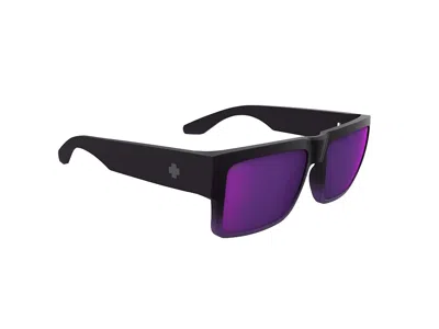 Spy Optic Cyrus Plastic Frame Fashion Sunglasses Soft Matte Purple Fade Happy Gray Green With Dark Purple Mirr
