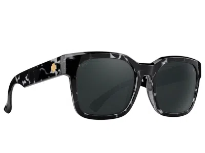 Spy Optic Dessa Fashion Sunglasses Black Marble Tortoise/happy Gray Green Black Mirror: One Size