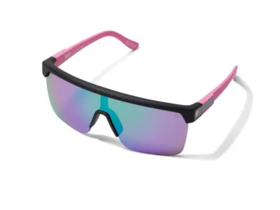 Spy Optic Flynn 5050 Shield Sunglasses Fashion Sunglasses Matte Black Matte Neon Pink/happy Gray Green Light G