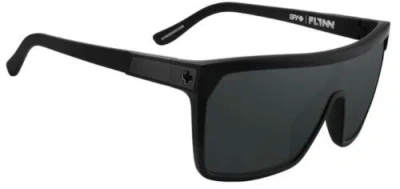 Pre-owned Spy Optic Flynn Sunglasses - Soft Matte Black / Happy Boost Polar Black Mirror In Happy Boost Polarized Black Mirror