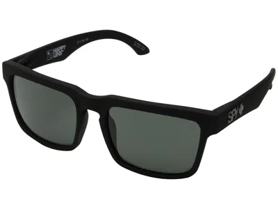 Spy Optic Helm Plastic Frame Fashion Sunglasses Soft Matte Black/hd Plus Gray Green: One Size