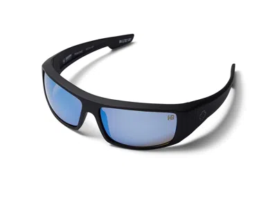 Spy Optic Logan Sport Sunglasses Matte Black/happy Boost Bronze Polar Ice Blue Spectra Mirror: One Size In Purple