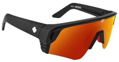 Pre-owned Spy Optic Monolith Speed Sunglasses - Black / Happy Boost Polar Orange Mirror