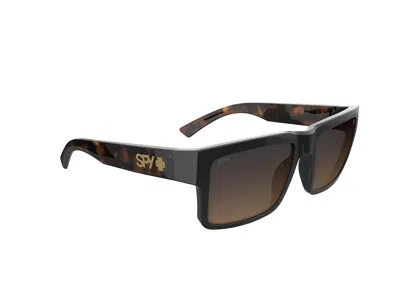 Spy Optic Montana Fashion Sunglasses Black/honey Tort Happy Dark Brown Fade: One Size In Multi