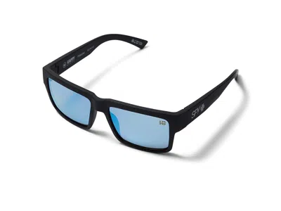 Spy Optic Montana Fashion Sunglasses Soft Matte Black/happy Boost Polar Ice Blue Mirror: One Size