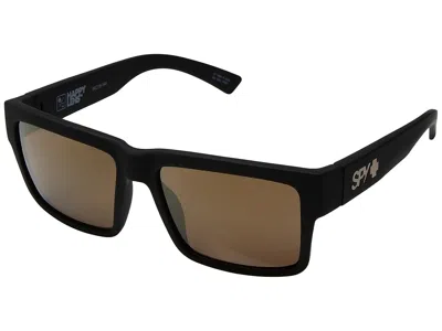 Spy Optic Montana Fashion Sunglasses Soft Matte Black/hd Plus Bronze/gold Mirror: One Size In Multi