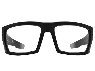 Spy Optic Rebar Fashion Sunglasses Ansi Matte Black Clear: One Size In Red