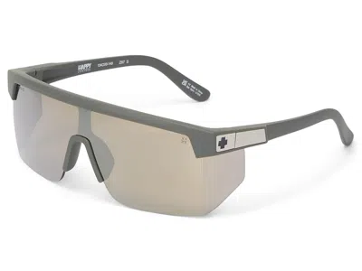 Spy Optic Super Flynn Fashion Sunglasses Matte Olive Happy Bronze Pewter Mirror: One Size In Gray