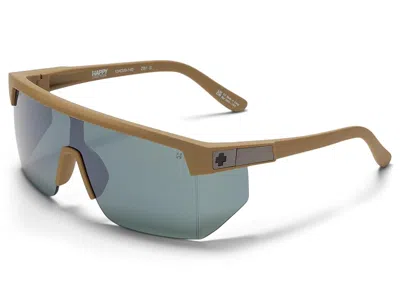 Spy Optic Super Flynn Fashion Sunglasses Matte Sand Happy Gray Green Black Mirror: One Size