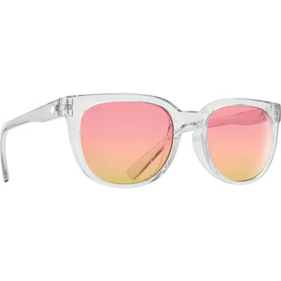 Spy Optic Women's Bewilder Sunglasses In Translucent Light Grey/gradient Pink In Multi
