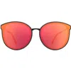 Spy Optics Black Oval Rose Mirror Unisex Sunglasses 6700000000009 In Black