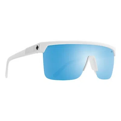 Pre-owned Spy Optics Men's Polarized Flynn 5050 Matte White Sunglasses