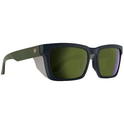 Pre-owned Spy Optics Men's Polarized Helm Tech Matte Dark Olive Matte Olive Sunglasses