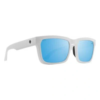 Pre-owned Spy Optics Men's Polarized Helm Tech Matte White Sunglasses