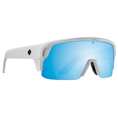 Pre-owned Spy Optics Men's Polarized Monolith 5050 Matte White Sunglasses