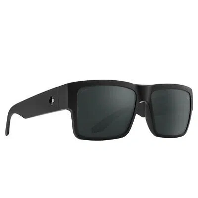 Pre-owned Spy Optics Men's Polarized Cyrus Soft Matte Black Sunglasses In Happy Boost Polarized Black Mirror