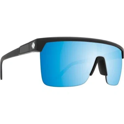 Pre-owned Spy Optics Men's Polarized Flynn 5050 Matte Black Sunglasses