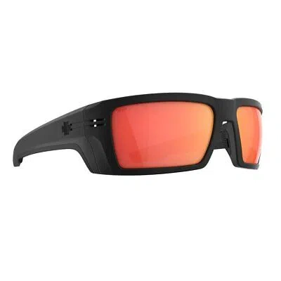 Pre-owned Spy Optics Men's Polarized Rebar Se Ansi Matte Black Sunglasses