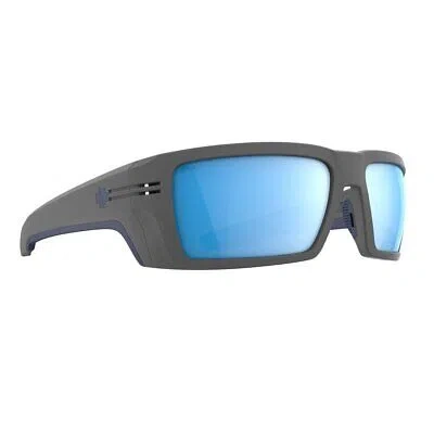 Pre-owned Spy Optics Men's Polarized Rebar Se Ansi Matte Gray Sunglasses