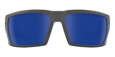 Spy Rebar Ansi Polarized 6700000000167 Men's Sunglasses Gunmetal Size 62 In Gray