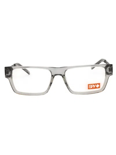 Spy Renley Fusion Rectangle-frame Glasses In Gray