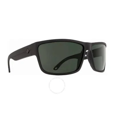 Spy Rocky Happy Grey Green Polarized Square Men's Sunglasses 673248374864 In Black