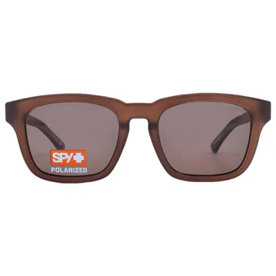 Spy Saxony Happy Bronze Polarized Square Unisex Sunglasses 6700000000219 In Beige
