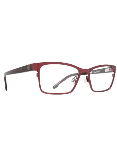 Spy Ladies Brown Rectangular Eyeglass Frames Sonnymattegarnetdarktort52 In Gold