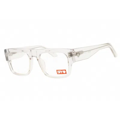 Spy Unisex Transparent Rectangular Eyeglass Frames Coleson55