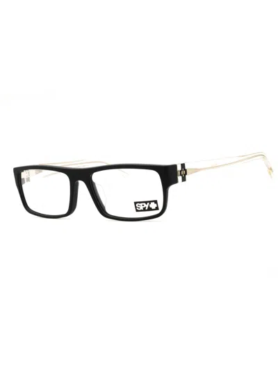 Spy Vaughn 56 Eyeglasses In 5700000000054 - Matte Black Gloss Crystal