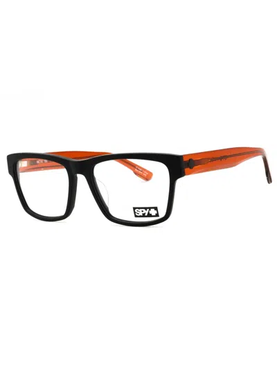 Spy Weston 56 Rectangular Unisex Eyeglasses In Black
