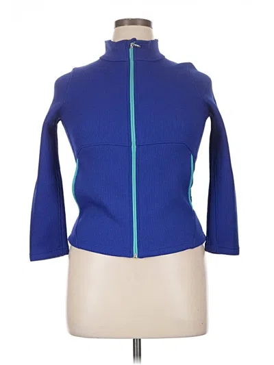 Pre-owned Spyder 3/4 Sleeve Top Blue Turtleneck Tops